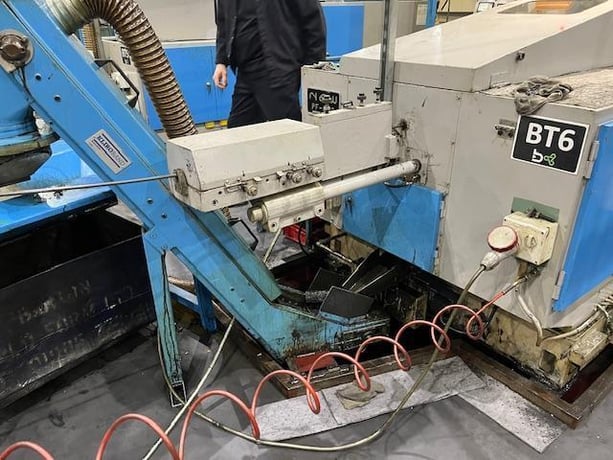 .31" Nakashimada #PF-860, 2-Die 3-Blow Cold Header, 50-120 pieces/min., 15 HP, 2-plane wire straightener - Image 10