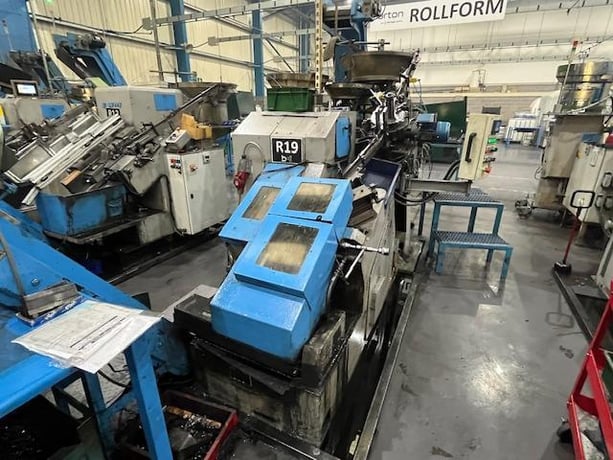 TLM #R8, High-Speed Thread Roller, 12" washer vibratory feeder, 21" blank vibratory feeder, loader, SEMS - Image 1