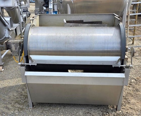 Parkson #RSA2548UBCR, RotoStrainer, Stainless Steel, 24" diameter x 48" length - Image 1