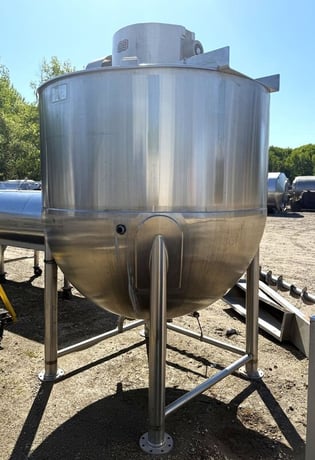 1000 gallon Lee #1000D9MS, Double Motion Jacketed Mix Kettle w/ Scrape Agitation, Stainless Steel, 6' - Image 2