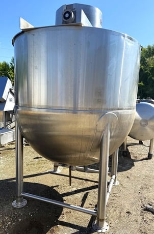 1000 gallon Lee #1000D9MS, Double Motion Jacketed Mix Kettle w/ Scrape Agitation, Stainless Steel, 6' - Image 3