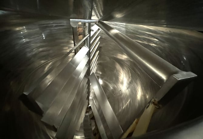 1000 gallon Lee #1000D9MS, Double Motion Jacketed Mix Kettle w/ Scrape Agitation, Stainless Steel, 6' - Image 5
