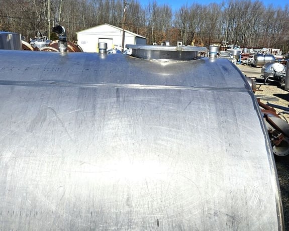 3000 gallon Perma-San, Horizontal Stainless Steel Storage Tank, 7' diameter x 10' height - Image 5