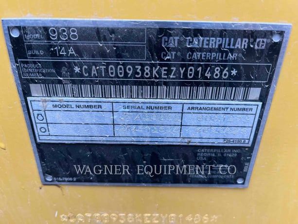 Cat 938, Wheel Loader, 1154 hours, S/N: EZY01486, 2024 - Image 6