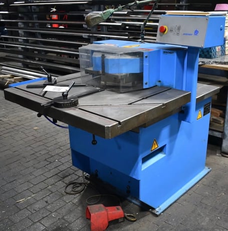 1/4" x 7.9" x 7.9" Boschert #K30-120, Hydraulic Vari-Angle, 30-120°, Bevel Gauges, 2003 Like New, Tag #16442 - Image 1