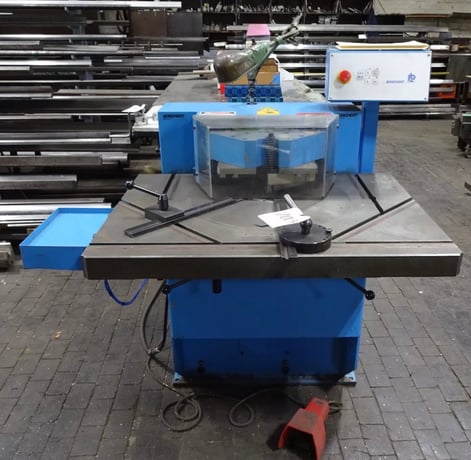 1/4" x 7.9" x 7.9" Boschert #K30-120, Hydraulic Vari-Angle, 30-120°, Bevel Gauges, 2003 Like New, Tag #16442 - Image 7