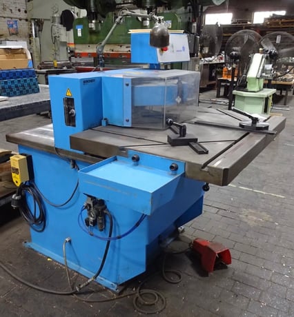 1/4" x 7.9" x 7.9" Boschert #K30-120, Hydraulic Vari-Angle, 30-120°, Bevel Gauges, 2003 Like New, Tag #16442 - Image 9