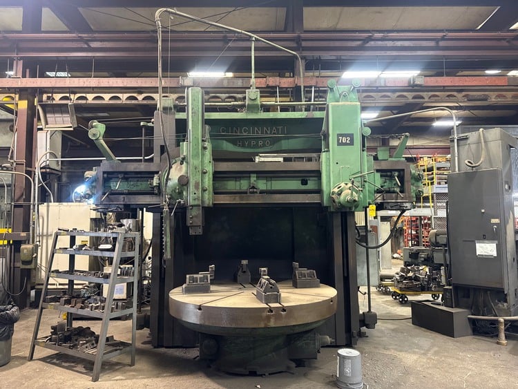 90" Cincinnati #Hypro, vertical turret lathe - Image 1