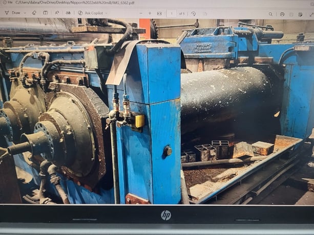 22" x 22" x 66" Nippon, 2 roll mill, roller bearing, variable speed, variable friction, rubber or silicone - Image 4