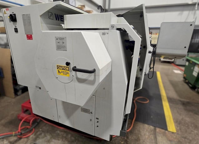 Weiler #E80X4500, flat bed CNC lathe, 34" swing, 20" SOCS, 31" chuck, 4-jaw, 6.5" bore, 177" centers, 48 HP - Image 8
