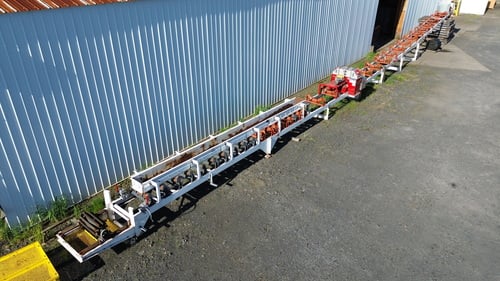 Feeder Hopper w/ Conveyor & McLanahan Cross Belt Sampler, 24" wide x 85' long Superior belt conveyor, 15 HP - Image 5