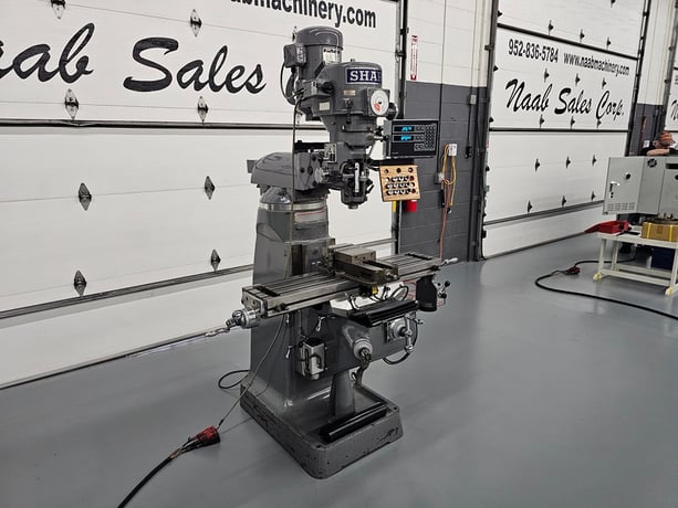Sharp #LC1-1/2VH, Vertical Knee Mill, 9" x 42" table, 30" X, 12" Y, 16" Z, 5" quill travel, 12" ram travel - Image 7