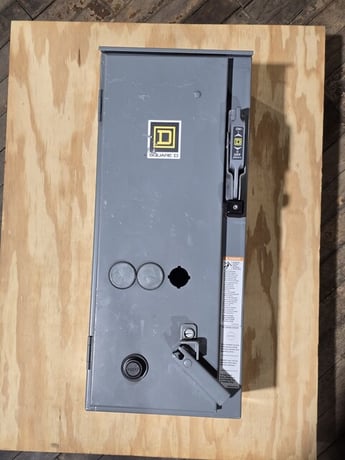 15 Amp. Square D #8539SBA11V06CH308SX1, Combination Motor Starter, 600VAC Nema 12/3R - Image 2