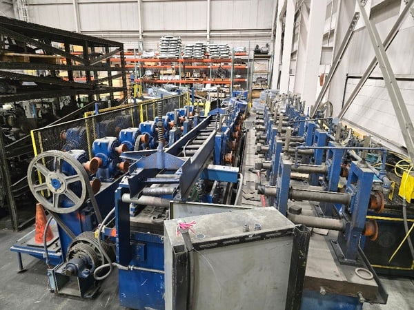 15 Stand, Bradbury Rollformer, 3" spindle, 19" roll, 8-12" centers - Image 3
