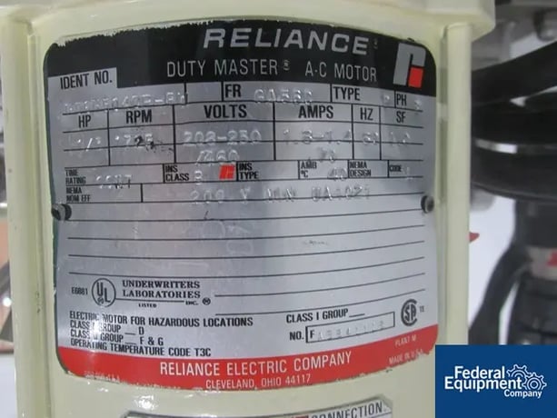 Schugi #FX-100, Flexomix Agglomerator, Stainless Steel, 5 HP, Modicon PLC, 1994 - Image 8