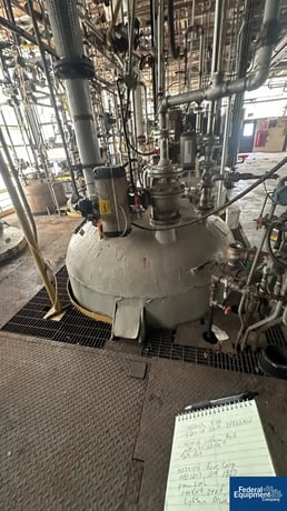 2,200 gallon Tolan, Reactor, 316 Stainless Steel, 120/150#, 78" diameter x 96" straight side, dish top & - Image 3