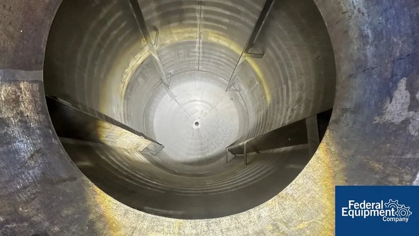 2,200 gallon Tolan, Reactor, 316 Stainless Steel, 120/150#, 78" diameter x 96" straight side, dish top & - Image 7
