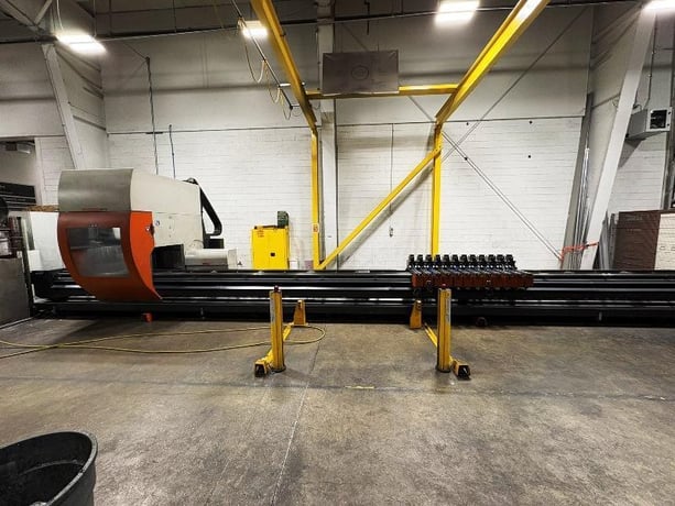 Elumatec #SBZ-151, 5-Axis CNC profile machining center, 24000 RPM, 34' bed length, 2016 - Image 9