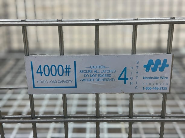 Nashville Wire, Folding Wire Container, 4000 lb. capacity - Image 2