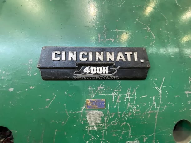 400 Ton, Cincinnati #400H12, Hydraulic Press Brake, 12' overall length, 12" stroke, 1964 - Image 10