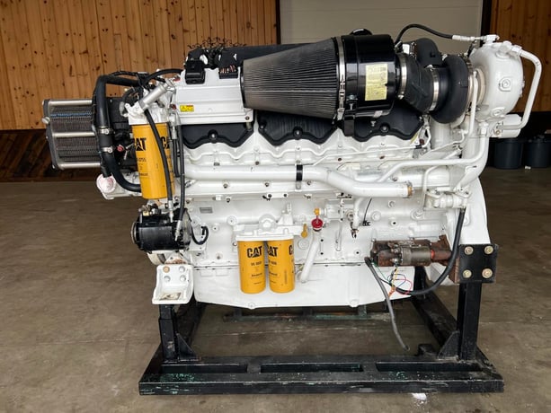 1800 HP Caterpillar #C32, Marine Diesel Engine, 2300 RPM, Heat Exchanger, Sea Water Pump, 750 hours, 2007 - Image 1