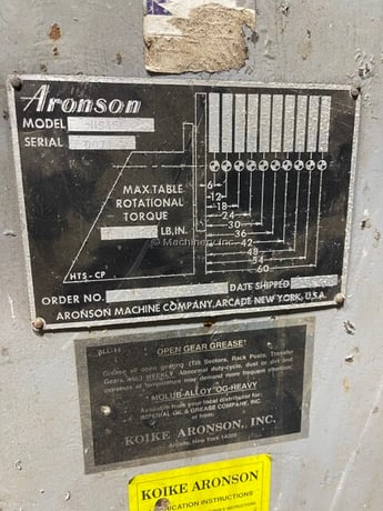 45000 lb. Aronson #HS45, Headstock Welding Positioner, (2 available complete pair - driver & idler) - Image 2