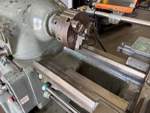 12-1/2" x 20" Rivett #1020S, Tool Room Lathe, 7" swing over cross slide, 3600 RPM, 5 HP, tailstock - Image 4