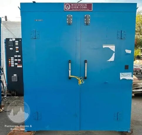 60" width x 84" H x 60" L Wisconsin Oven #EWN-55-7E3, class A walk in oven, double doors, 300&deg;F w/solvents - Image 1