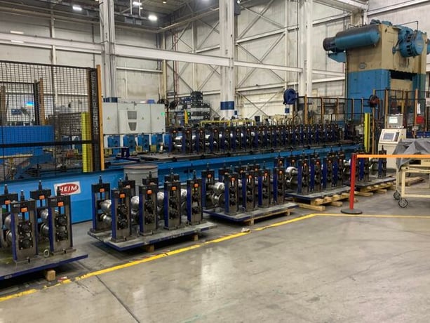 24 Stand, Dreinstern, roll form line, 20" width, 1.5mm thickness, 2.5" shaft diameter, R to L, 60M/m - Image 1