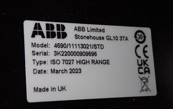 ABB #4690/11113021/STD, Turbidity Sensor & Analyzer, 110 V, 2023 - Image 7