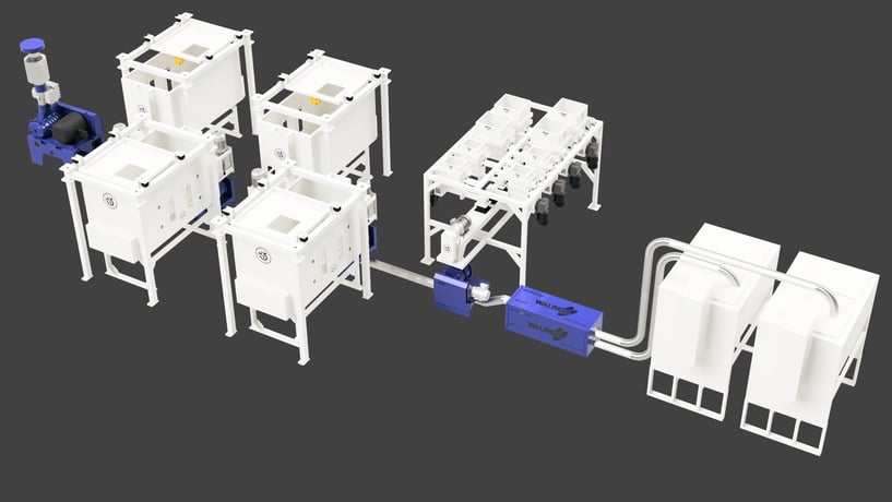 loss-in-weight & gain-in-weight batch metering system, 3MT #PSM, Multi-Ingredient Pellet Production - Custom - Image 10