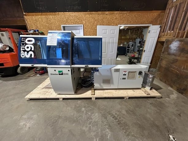 3/4" x 1" Dimter #S90, Optimizing Cut-Off Saw, 9" max. width, 4" thickness, 20.5" blade diameter, 10 HP arbor - Image 2