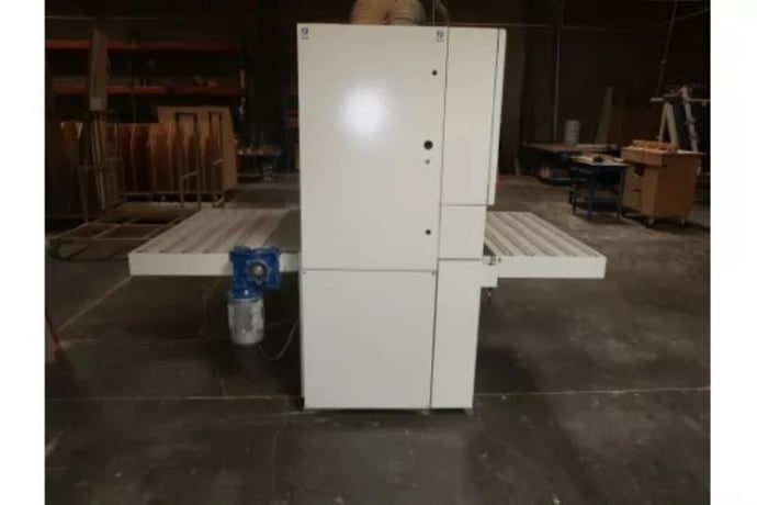 DMC/SCM #SD60, 2-Head Wide Belt Sander, 2 HP, 12-60 FPM, Logic 50K electronic programmer, 480 Volt, 2019 - Image 4