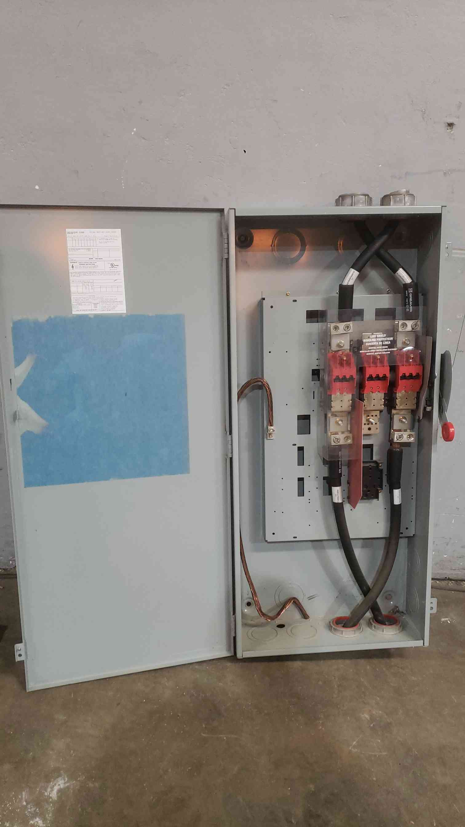 600 Amp, Eaton #DH266UGK-00NP, 600 Volts, Safety Switch, Type 1 enclosure (2 available) - Image 3
