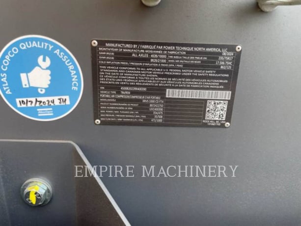Atlas-Copco XRVS1000CD, 311 hours, S/N: UVC400390, 2024 - Image 5