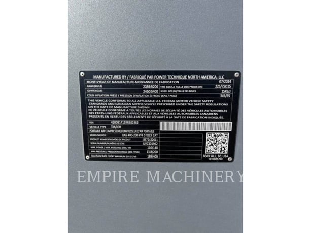 Atlas-Copco XAS400CD, 538 hours, S/N: UVC301962, 2024 - Image 4