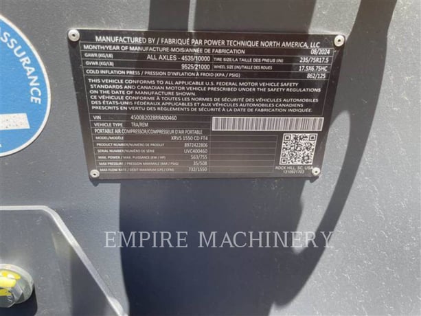 Atlas-Copco XRVS1550CD, 7 hours, S/N: UVC400460, 2024 - Image 5