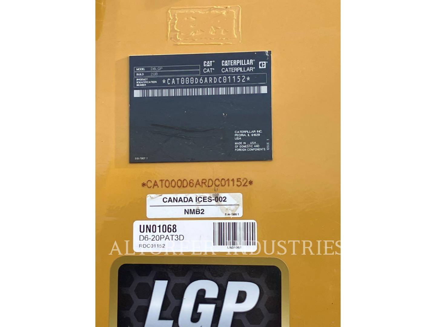 Caterpillar D6-20PAT3D, 1569 hours, S/N: RDC01152, 2022 - Image 6