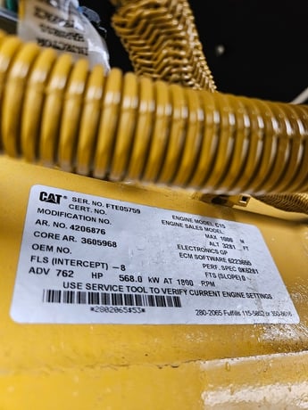 500 KW Caterpillar #D500GC, Diesel Generator Set, 762 HP @ 1800 RPM CAT C15 engine, 1000-gallon MGK fuel - Image 10