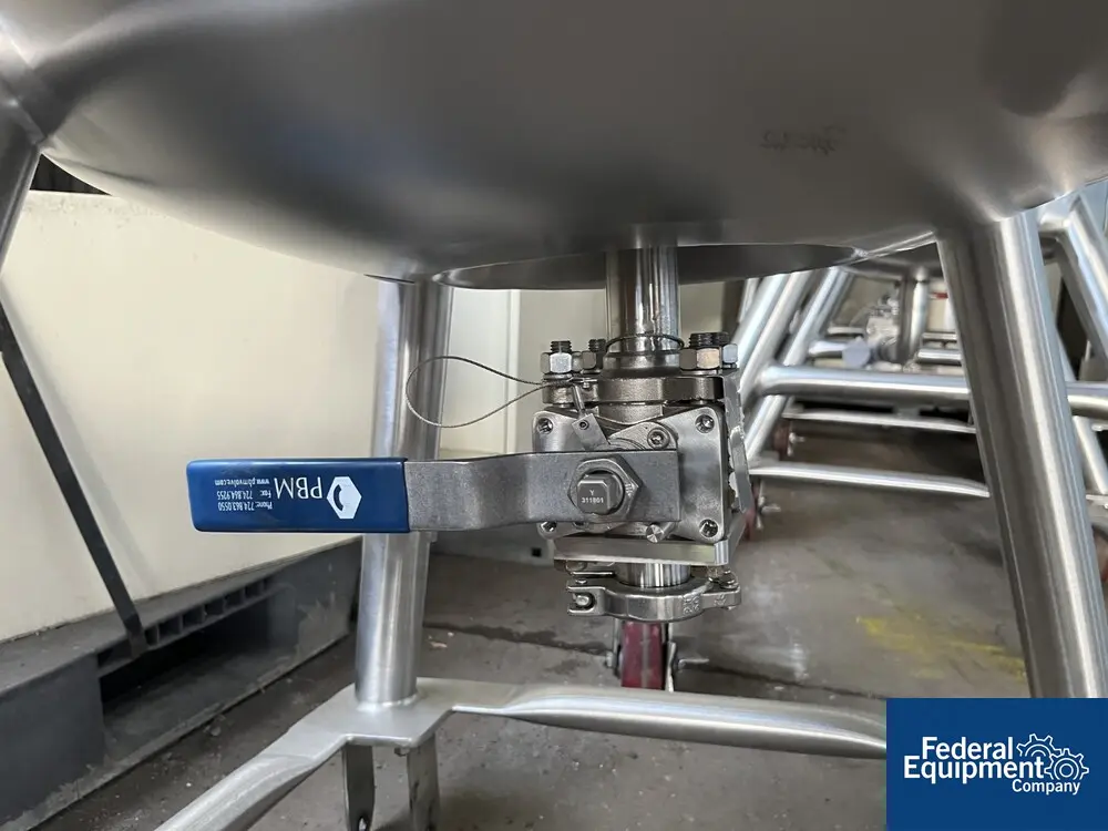26.4 gallon DCI Reciver Tank, Stainless Steel, dish top & bottom, 15 psi, 100L, legs, 2006 - Image 8