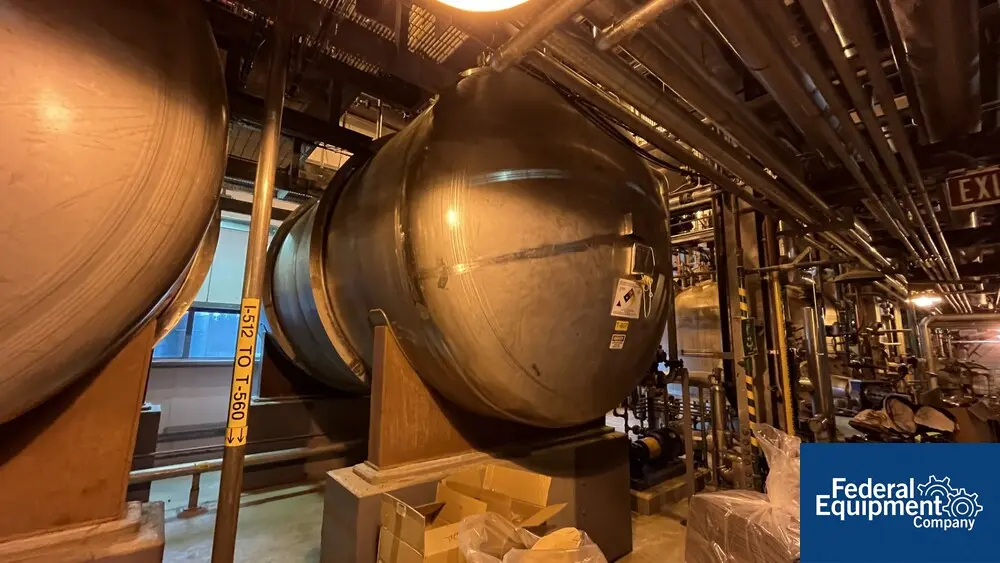 6500 gallon Northland, Horizontal Receiver Tank, Alloy 2205, 96" diameter x 178" straight side, dished ends - Image 1