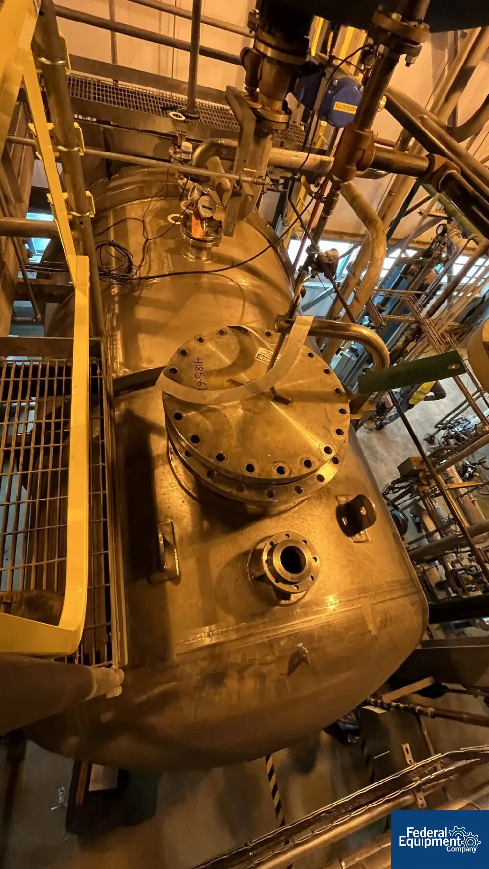 6500 gallon Northland, Horizontal Receiver Tank, Alloy 2205, 96" diameter x 178" straight side, dished ends - Image 6