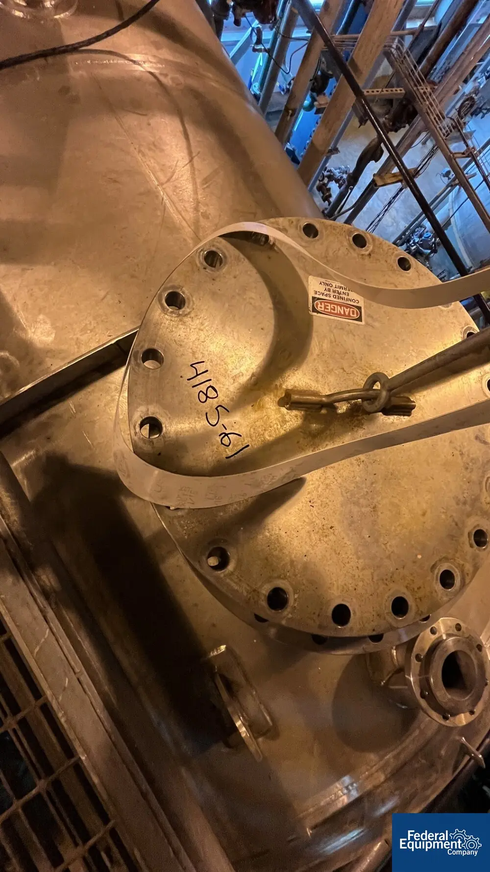 6500 gallon Northland, Horizontal Receiver Tank, Alloy 2205, 96" diameter x 178" straight side, dished ends - Image 8