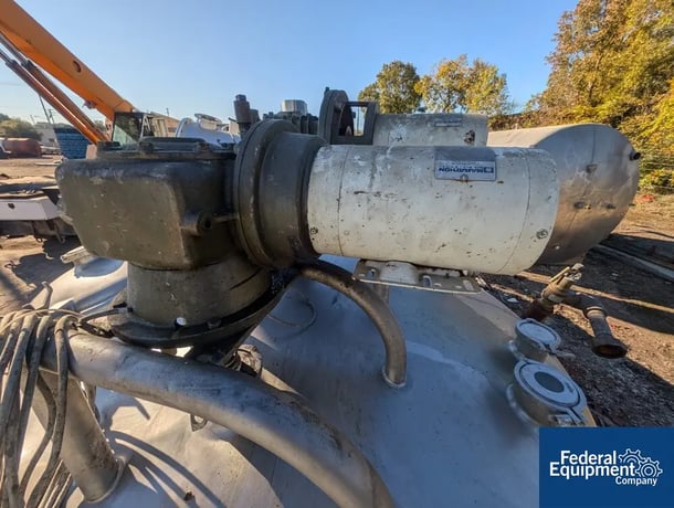 800 gallon, DCI Twin Motion Kettle, 66" diameter x 40" straight side, dish top & bottom, legs, 316 Stainless - Image 8