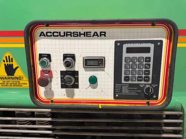 1/4" X 10' Accurshear #625010, Hydraulic Shear, 23 SPM, 20 HP, 36" Back Gauge, 1995 - Image 4