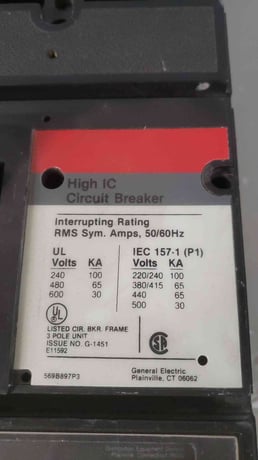 400 Amp, General Electric TJL4V2604, Circuit Breaker, 600 VAC, 3P, High IC - Image 7