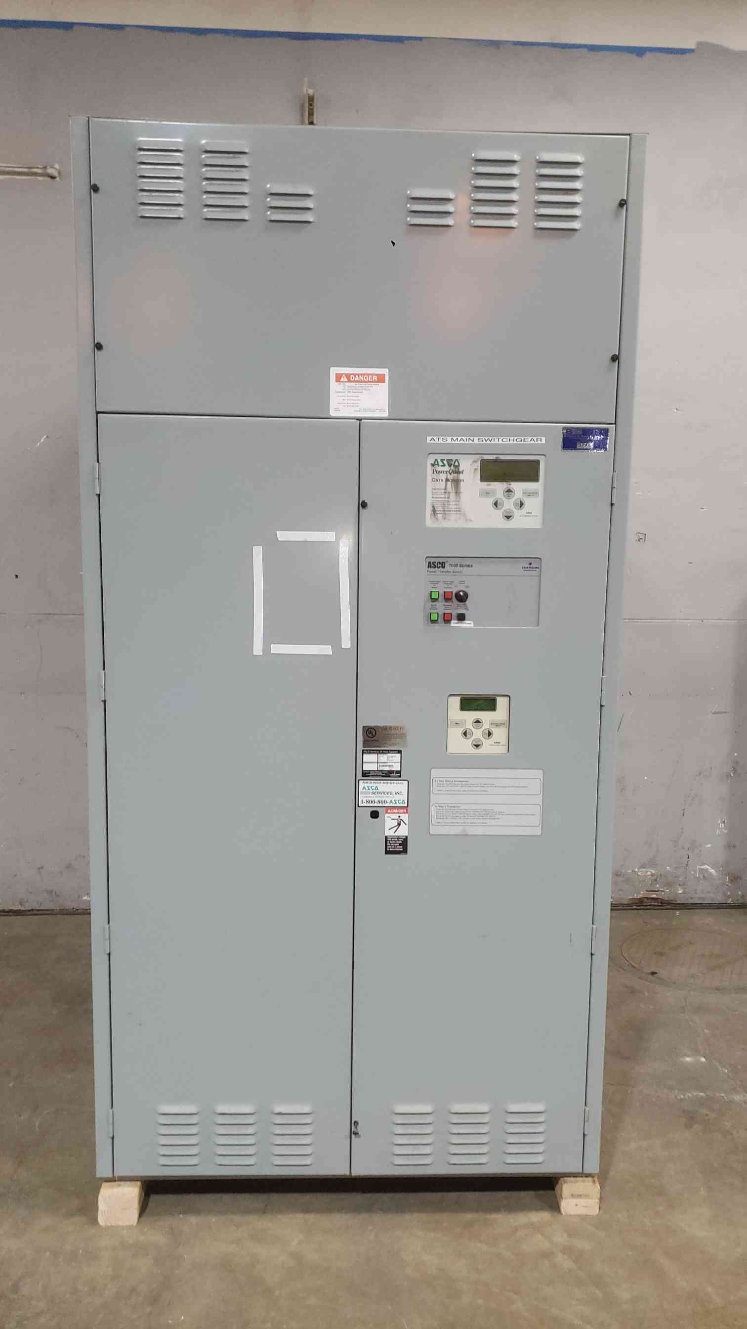 4000 Amp, ASCO 7000-Series #E07ATSC34000N5XC, automatic transfer switch, 480 Volts, AS-IS - Image 1