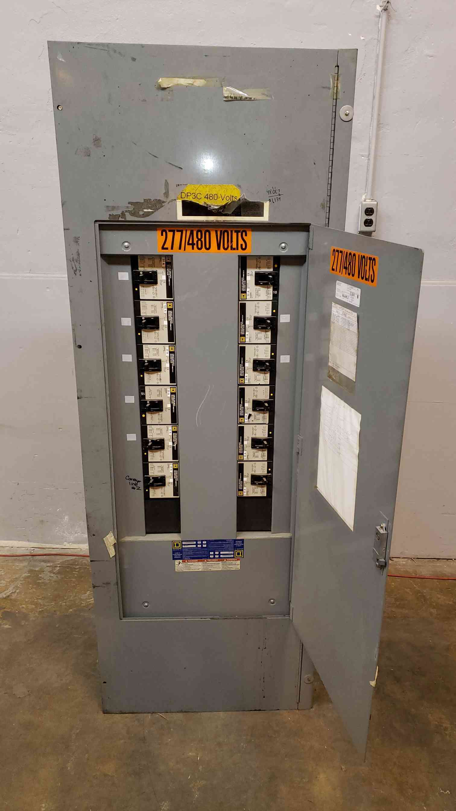 225 Amp, Square D I-Line #HC2674SHR, Panelboard, 480 Volts - Image 1