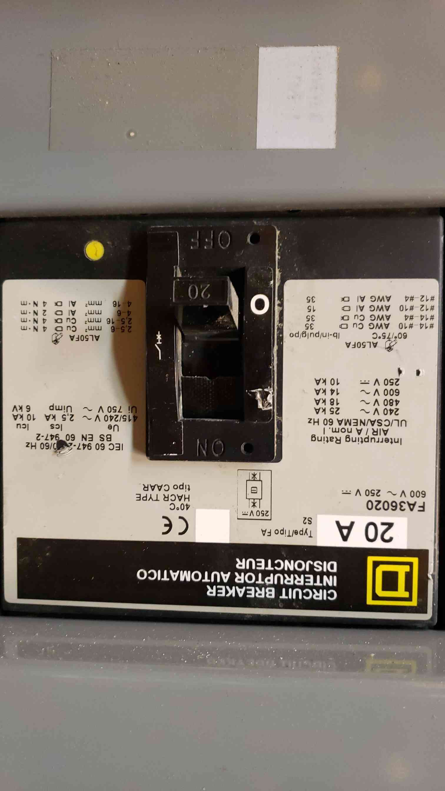 225 Amp, Square D I-Line #HC2674SHR, Panelboard, 480 Volts - Image 6