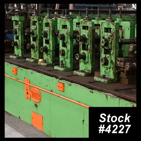 8 Stand, Yoder #M2, rollformer, 2" spindle diameter, 13" roll space, 15" horizontal centers, 4"-7" vertical - Image 1